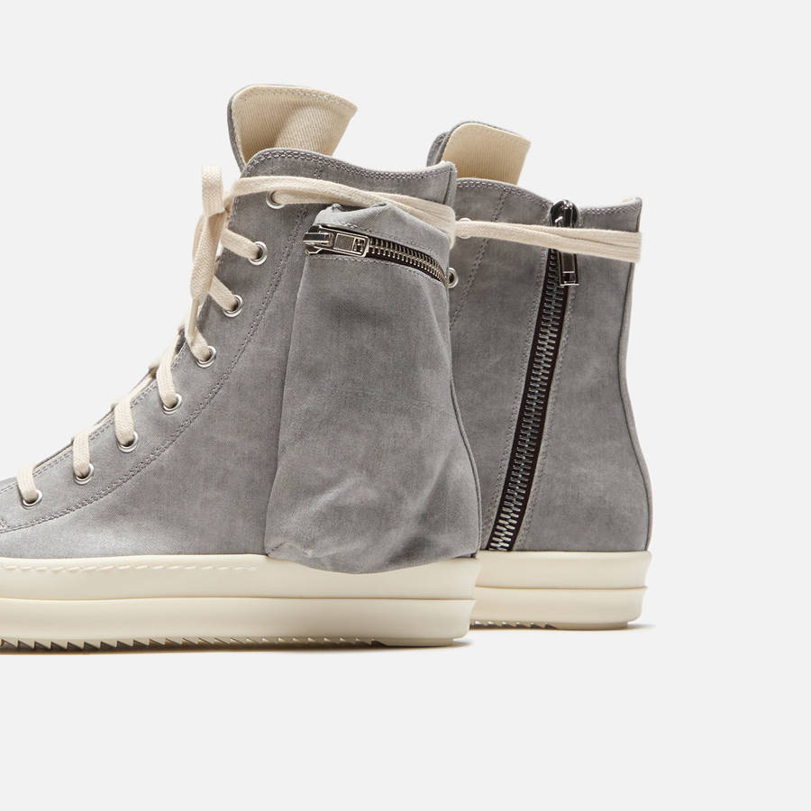 Silver Men Kith Rick Owens DRKSHDW Cargo Sneakers Sneakers | 5836-RMGPB