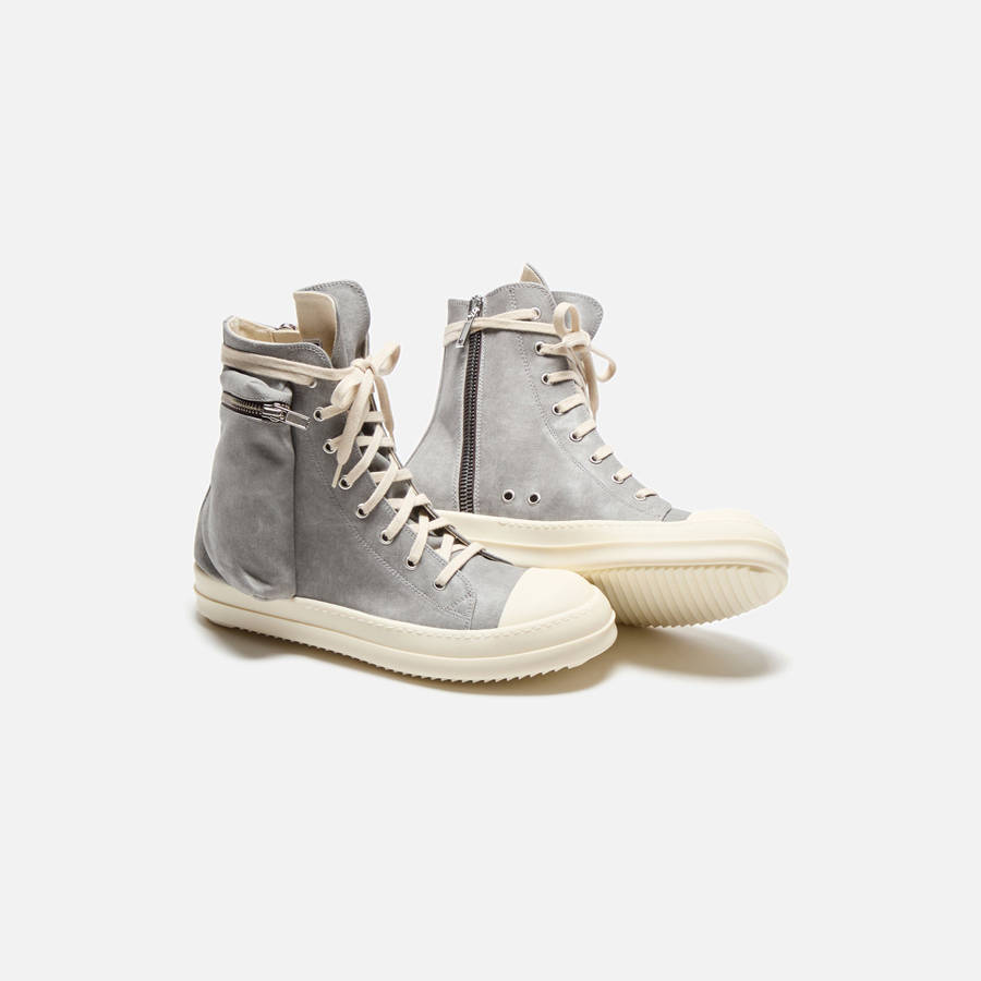 Silver Men Kith Rick Owens DRKSHDW Cargo Sneakers Sneakers | 5836-RMGPB