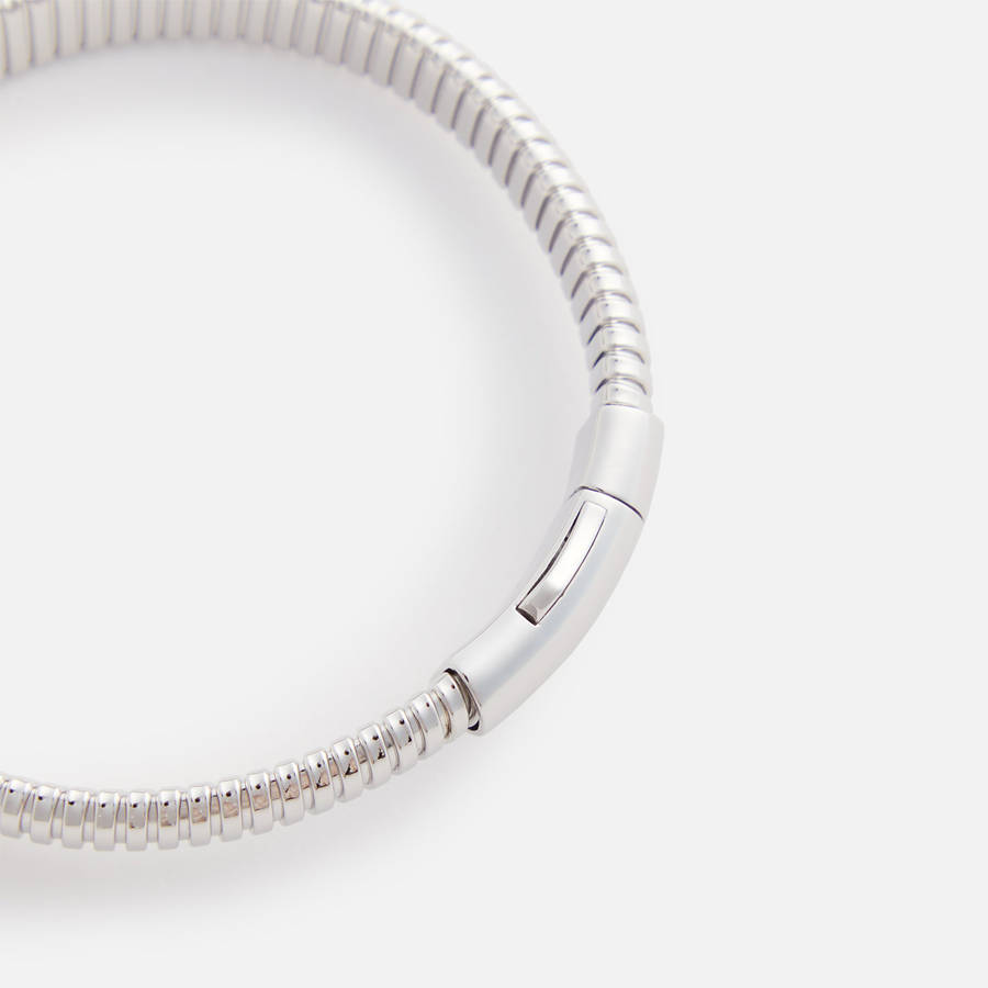 Silver Men Kith Tom Wood Tubogas Bracelet Silver 8.3 Jewelry | 6549-VQFWI