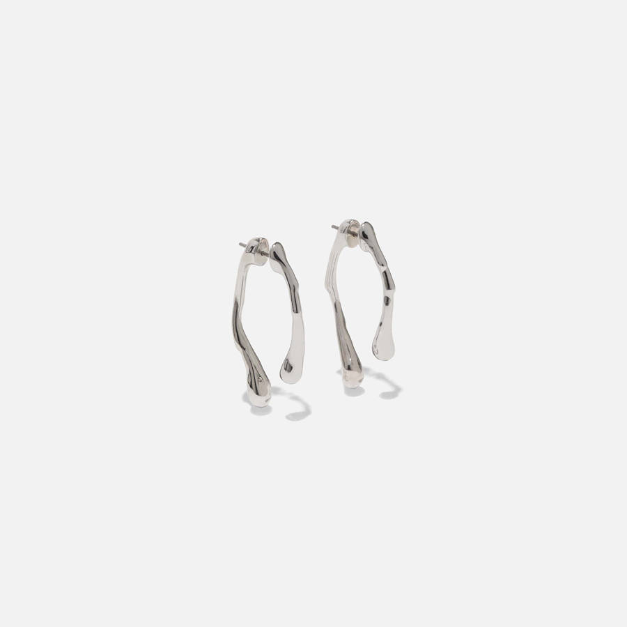 Silver Women Kith Alexis Bittar Drippy Front Back Post Earrings Jewelry | 2963-THEJM
