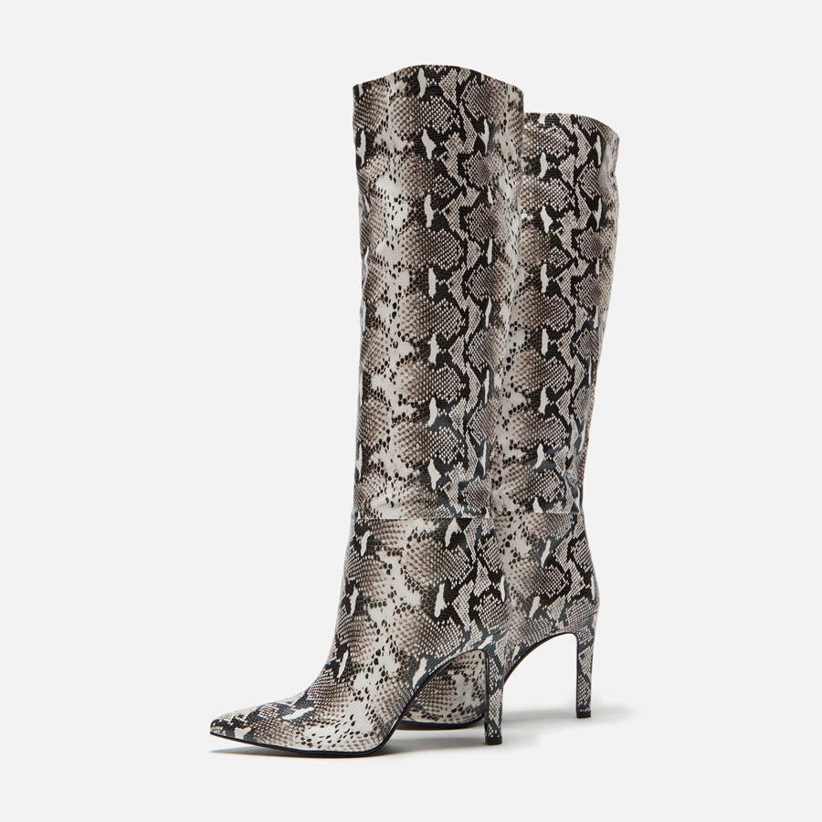 Silver Women Kith Femme LA Soho Boot Heels | 0387-XAQLW