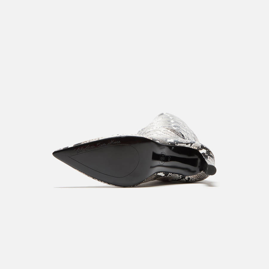 Silver Women Kith Femme LA Soho Boot Heels | 0387-XAQLW