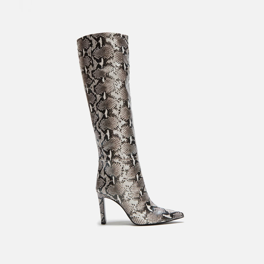 Silver Women Kith Femme LA Soho Boot Heels | 0387-XAQLW