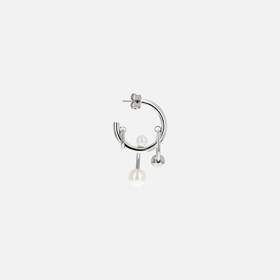 Silver Women Kith Justine Clenquet Chase Earrings Jewelry | 6047-BLEOQ