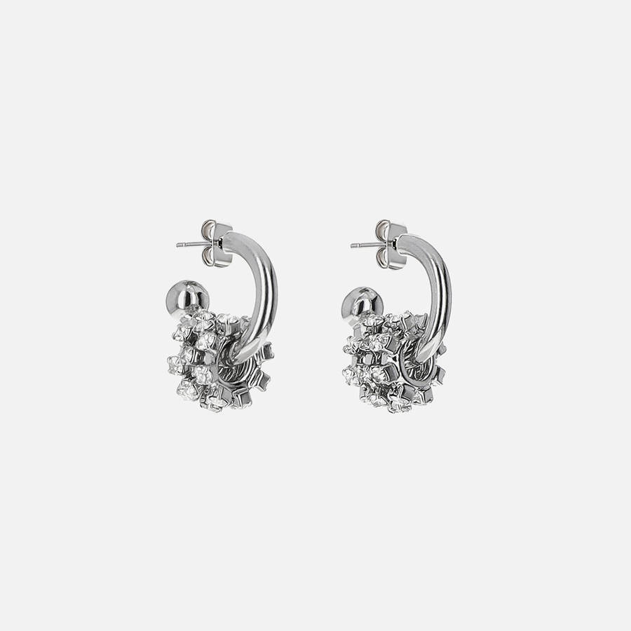 Silver Women Kith Justine Clenquet Daisy Earrings Jewelry | 2196-HMRZF