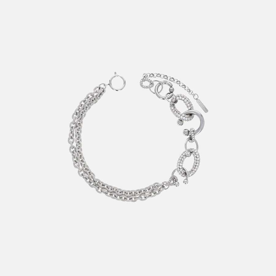 Silver Women Kith Justine Clenquet Dolly Crystal Choker Jewelry | 1580-COIYH