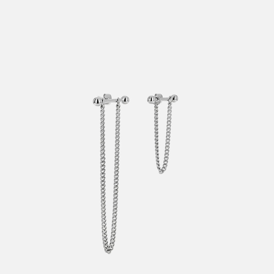 Silver Women Kith Justine Clenquet Moody Earring Jewelry | 0134-KFSCW