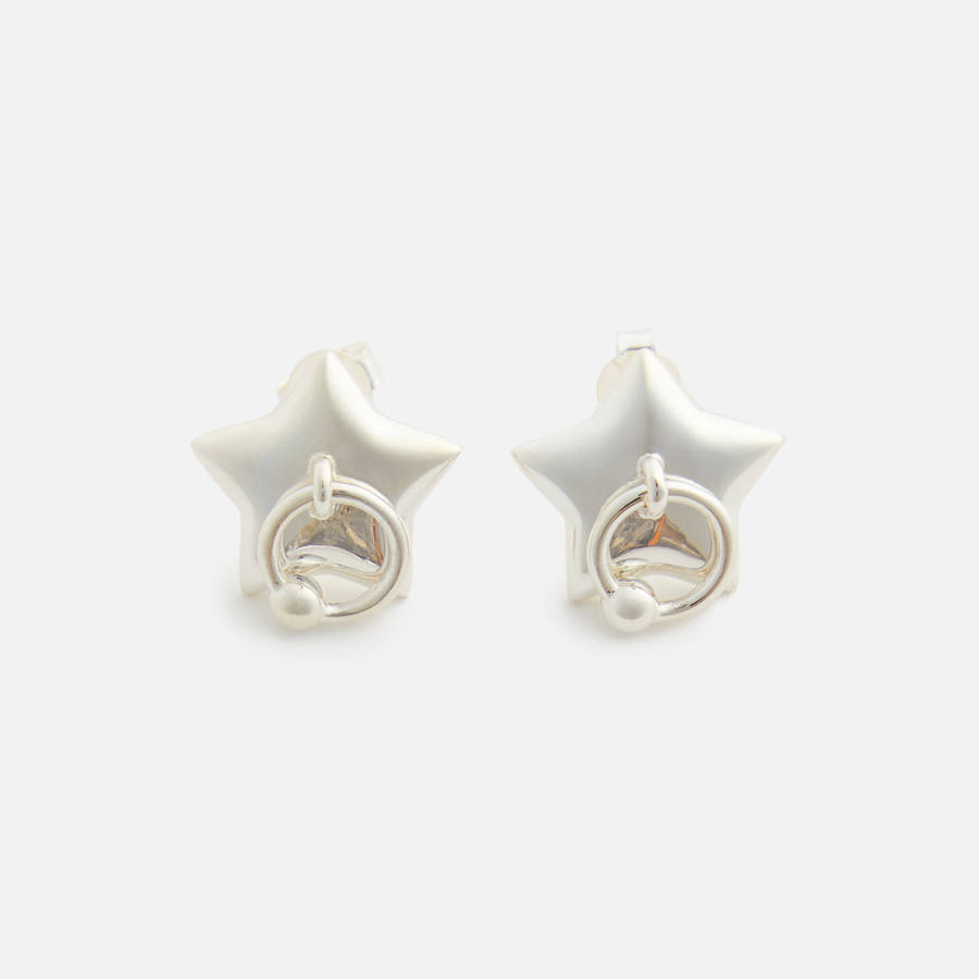Silver Women Kith Sandy Liang Wanda Earrings Jewelry | 1692-WHSNI