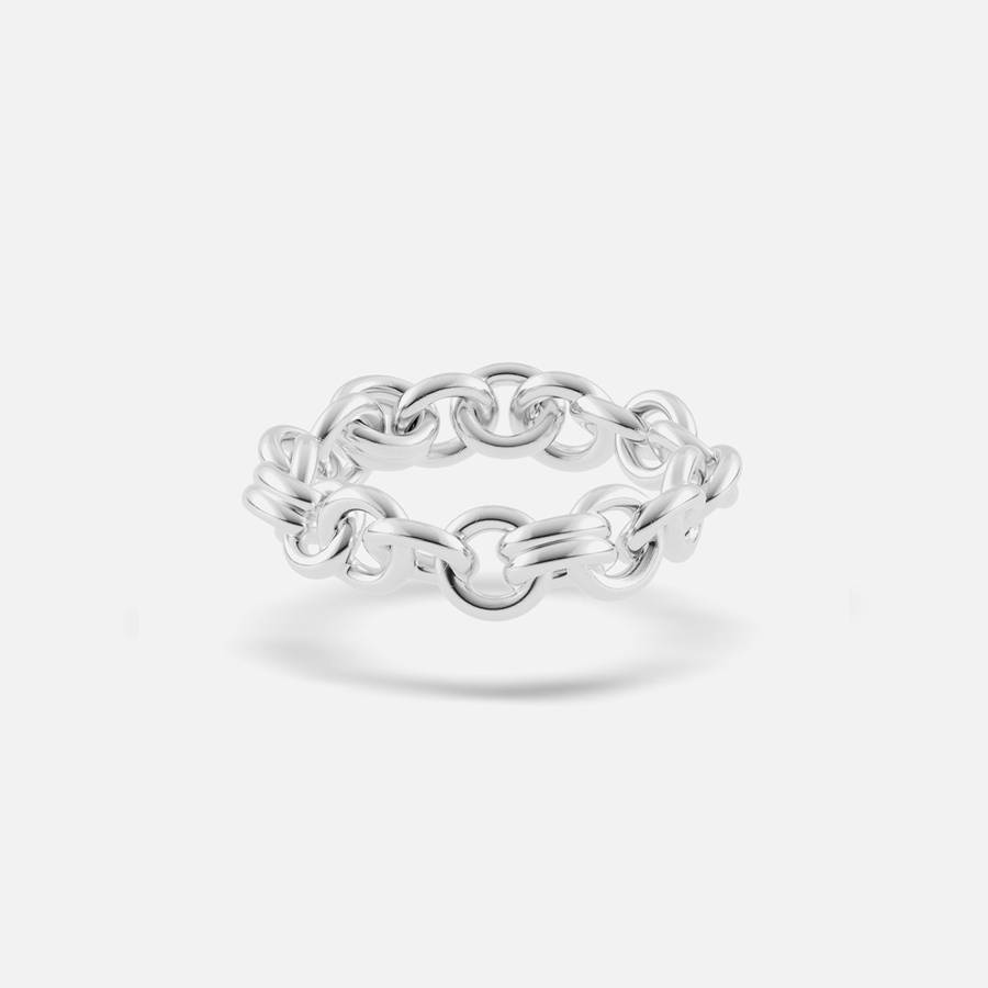 Silver Women Kith Spinelli Kilcollin Medium Fused Serpens Ring Jewelry | 1269-YJHNQ