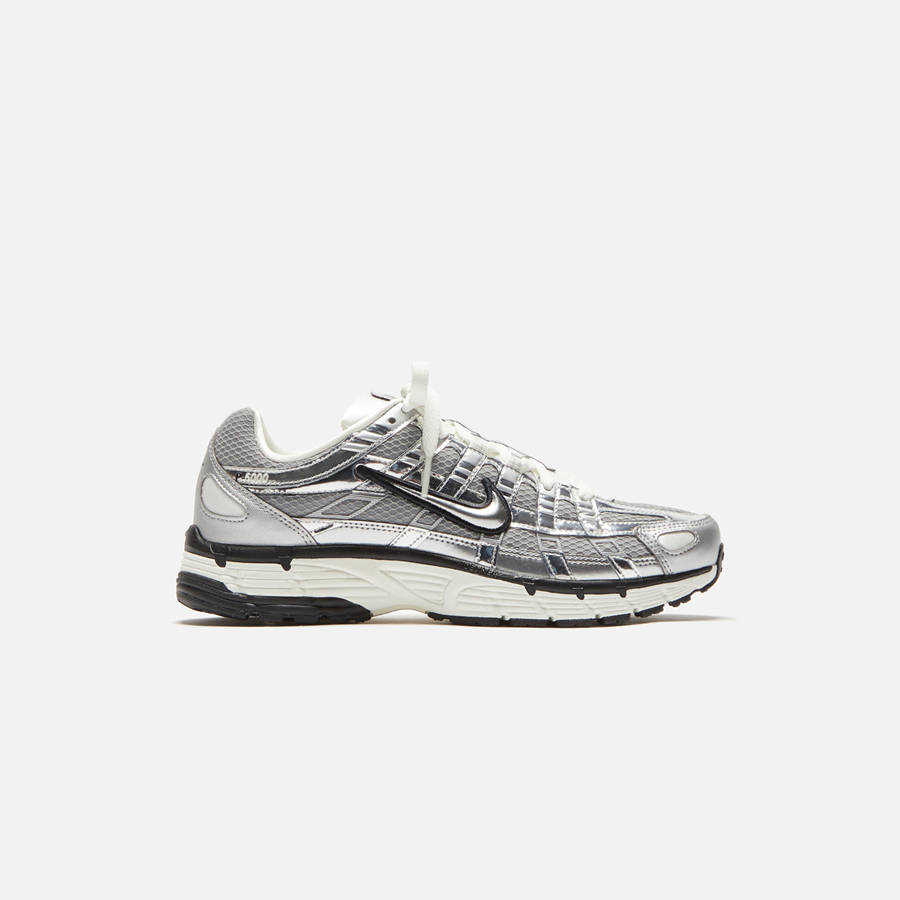Silver / Black Men Kith Nike P-6000 Sneakers | 4576-GAJRE
