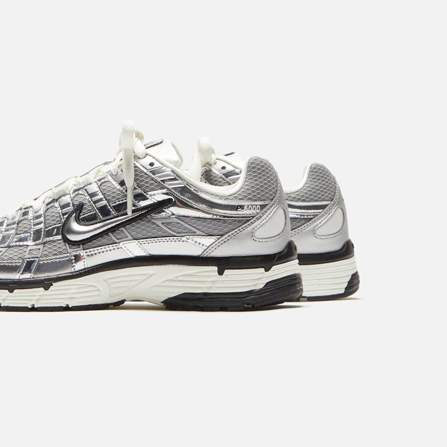 Silver / Black Men Kith Nike P-6000 Sneakers | 4576-GAJRE