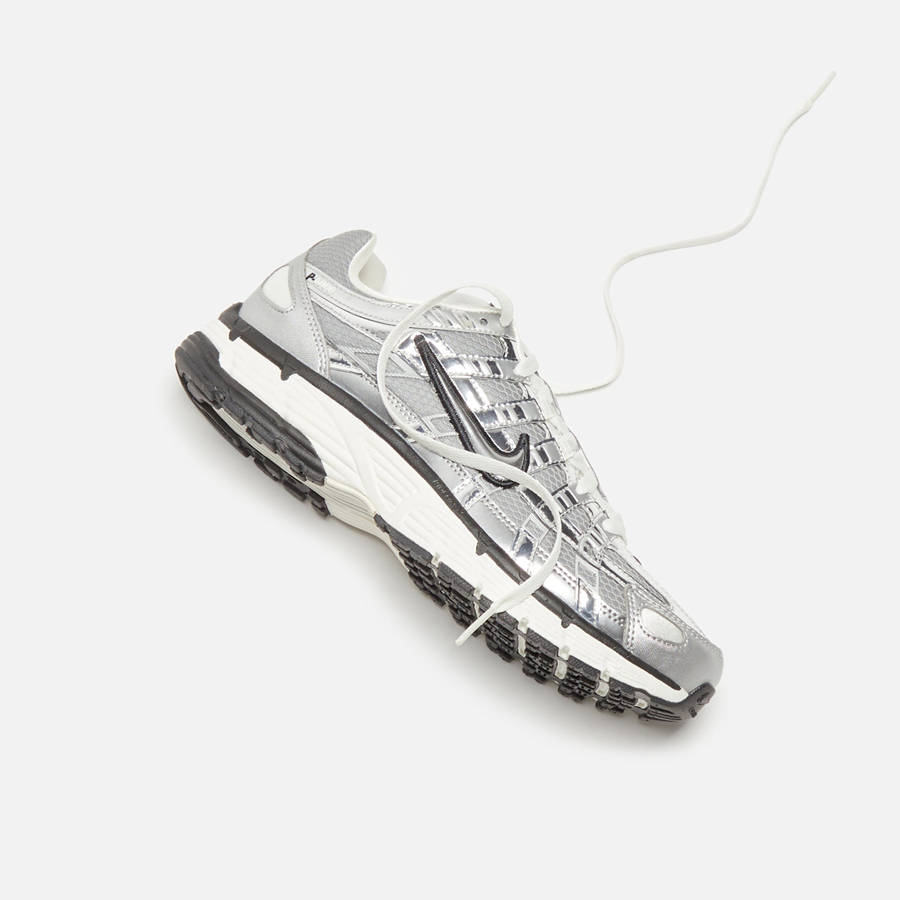 Silver / Black Men Kith Nike P-6000 Sneakers | 4576-GAJRE