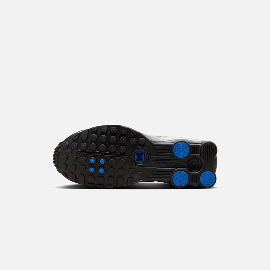 Silver / Black / Blue Women Kith Nike WMNS Shox R4 Sneakers | 8362-JLGCW