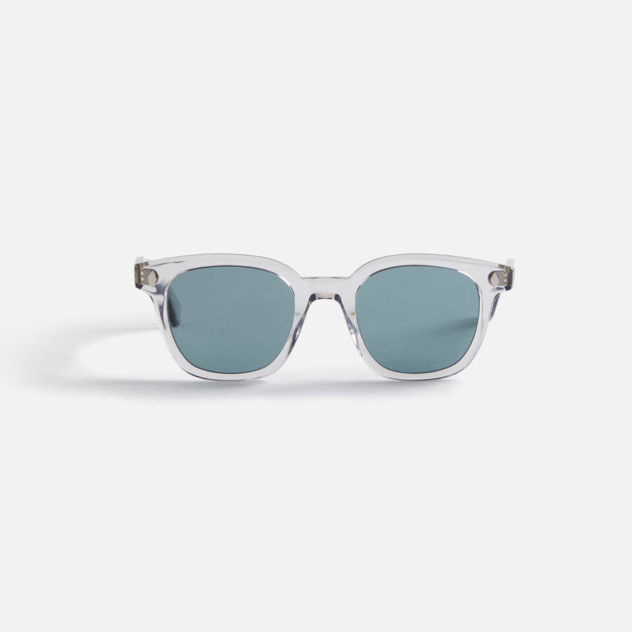 Silver / Blue Men Kith Garrett Leight Mr. Leight Rell Sunglass Sunglasses | 9843-FIVZK