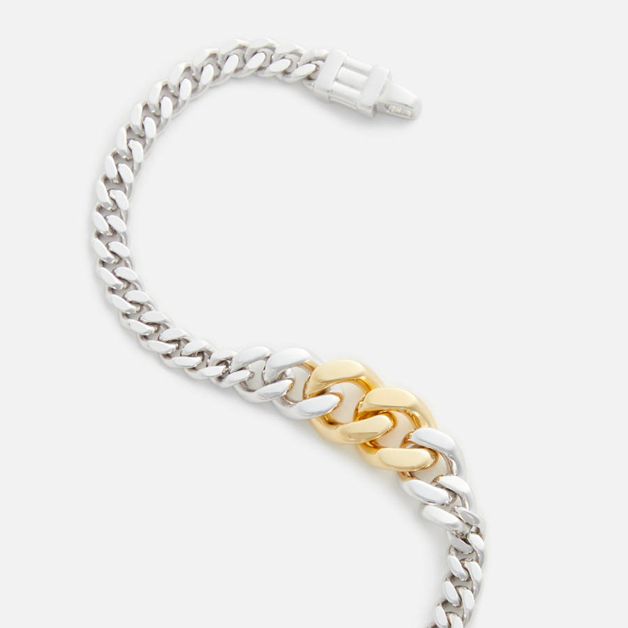 Silver / Gold Men Kith Tom Wood Dean Bracelet Duo 7.0 Jewelry | 8506-FLCBT