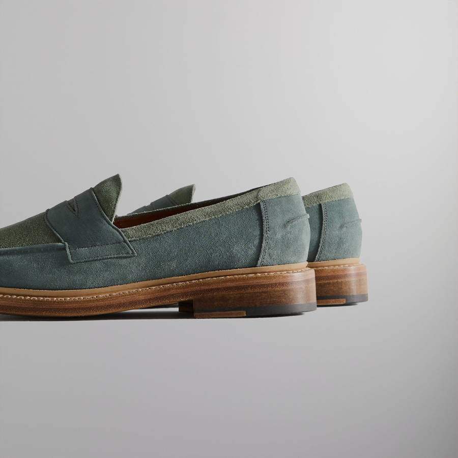 Turquoise Women Kith for Blackstock and Weber The Ellis Penny Loafers | 2306-JQBZA