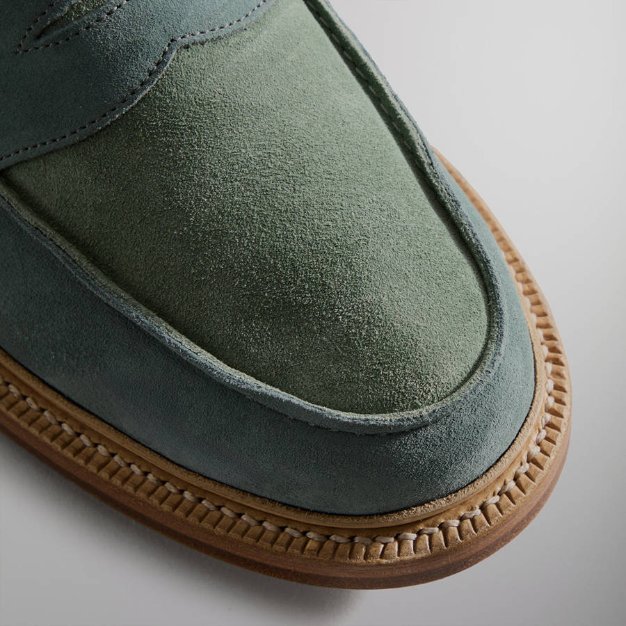Turquoise Women Kith for Blackstock and Weber The Ellis Penny Loafers | 2306-JQBZA