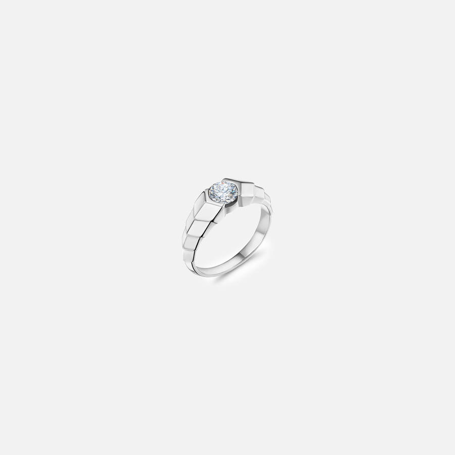 White Gold Women Kith VL Cepher Arris Ring Jewelry | 3294-ESCRF