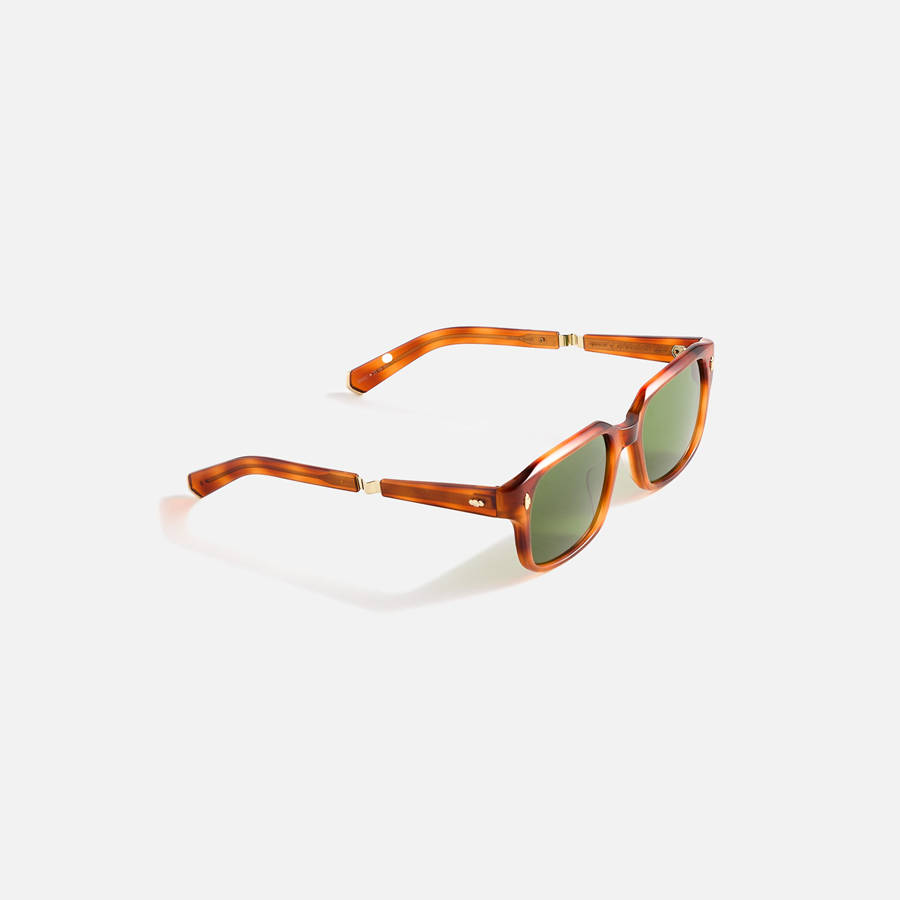 White Gold / Green Men Kith Garrett Leight Mr. Leight Purveyor Sunglass Sunglasses | 1238-YBMZW