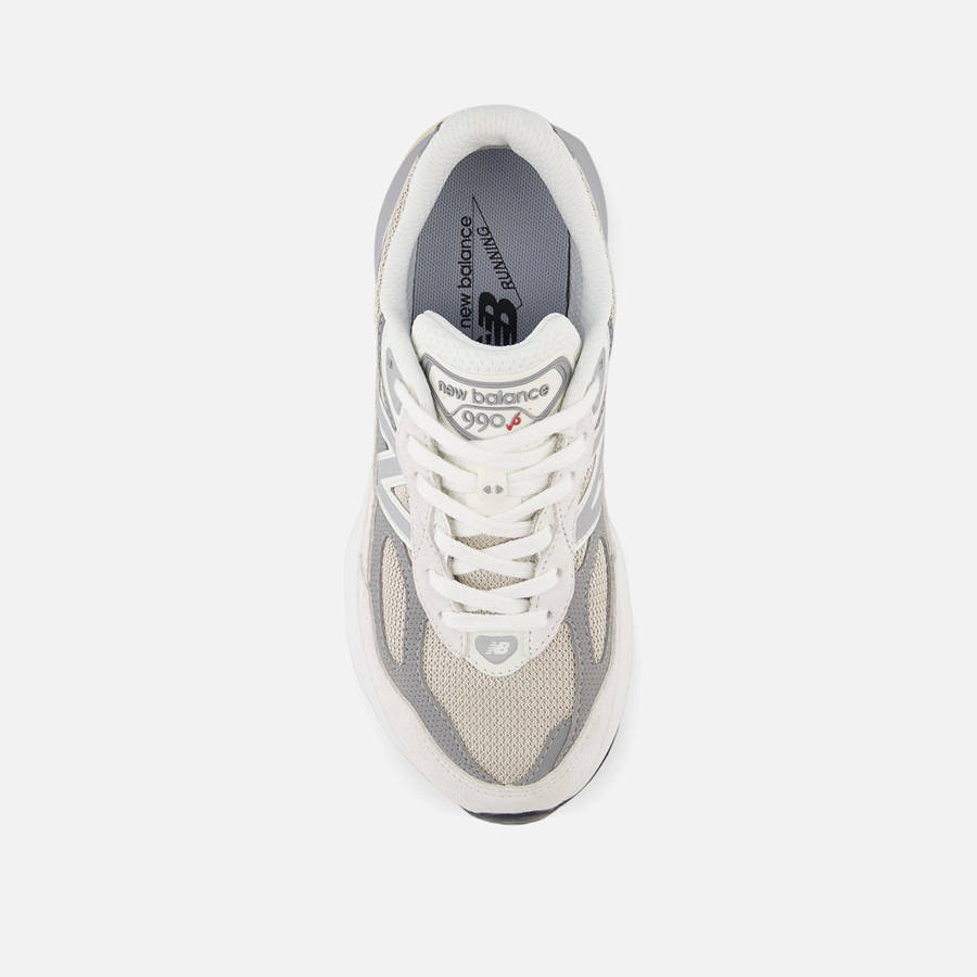 White Kids' Kith New Balance GS 990v6 Sneakers | 1392-YADGI