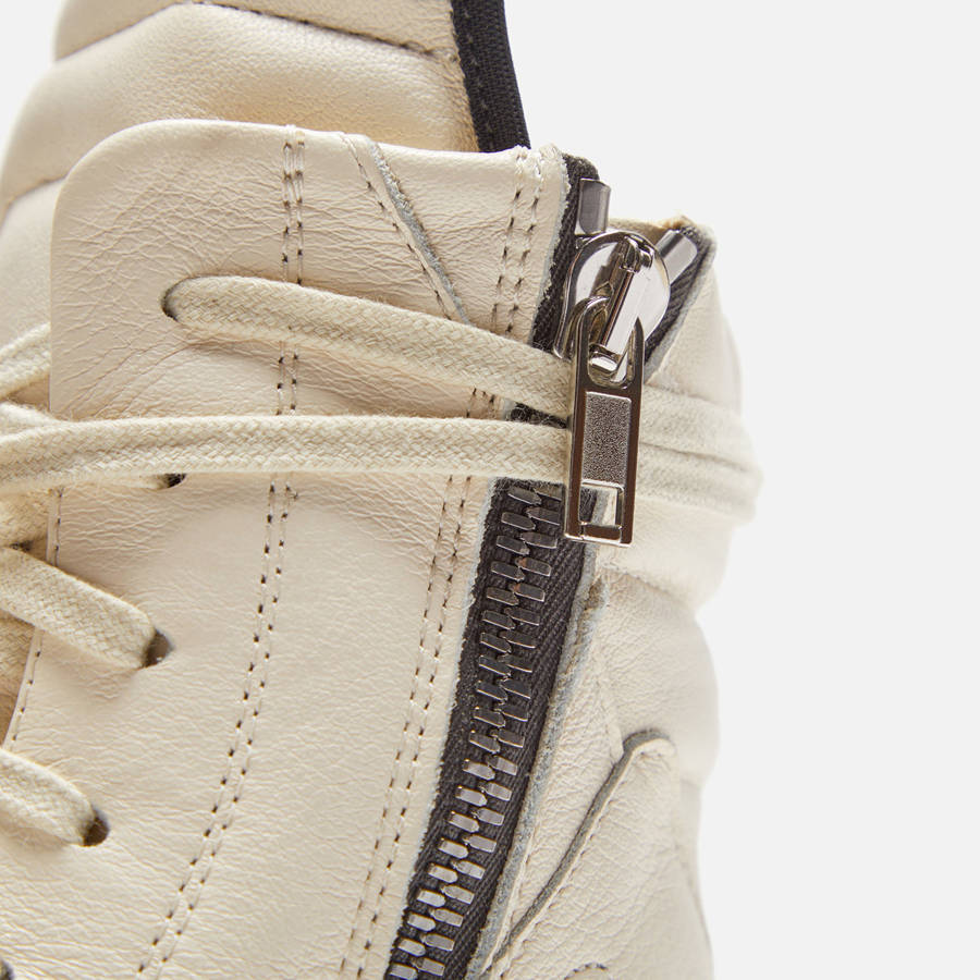 White Kids' Kith Rick Owens Geobasket Sneakers | 2798-JFGPX