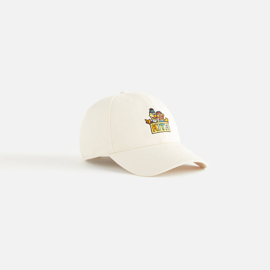 White Kids' Kith for Sesame Street Bert and Ernie Cap Headwear | 9607-CDNRJ