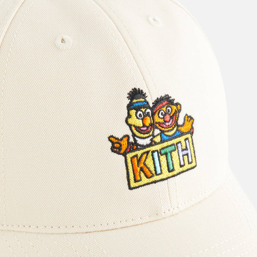 White Kids' Kith for Sesame Street Bert and Ernie Cap Headwear | 9607-CDNRJ