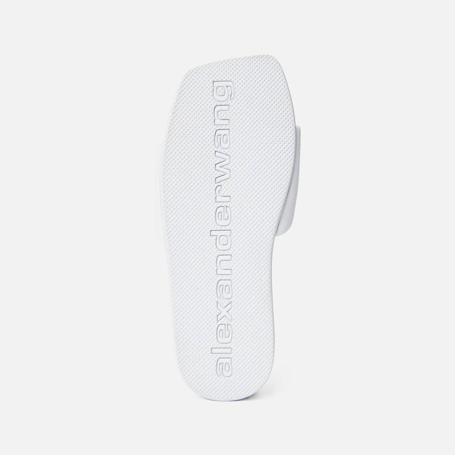 White Men Kith Alexander Wang AW Pool Slide Sandals | 6130-YNAZP
