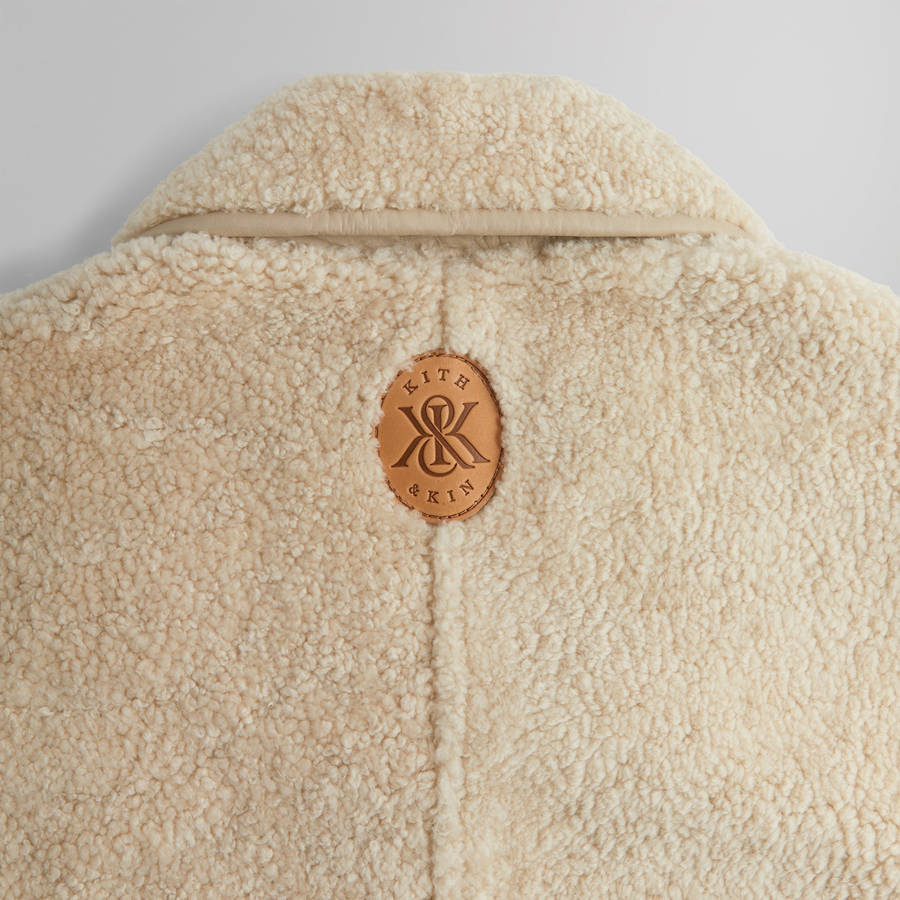 White Men Kith Archer Shearling Jackets | 0247-NZHEL
