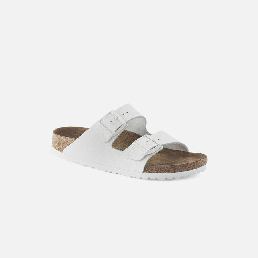 White Men Kith Birkenstock Arizona Soft Footbed Leather Sandals | 2079-OGRBM