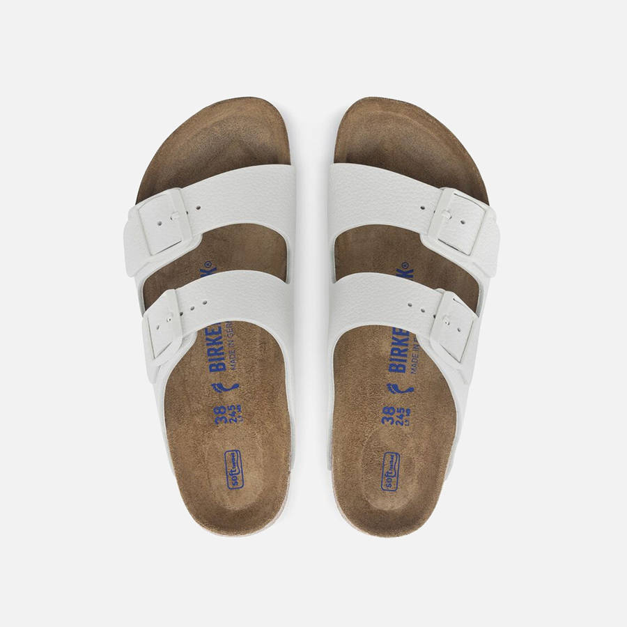 White Men Kith Birkenstock Arizona Soft Footbed Leather Sandals | 2079-OGRBM