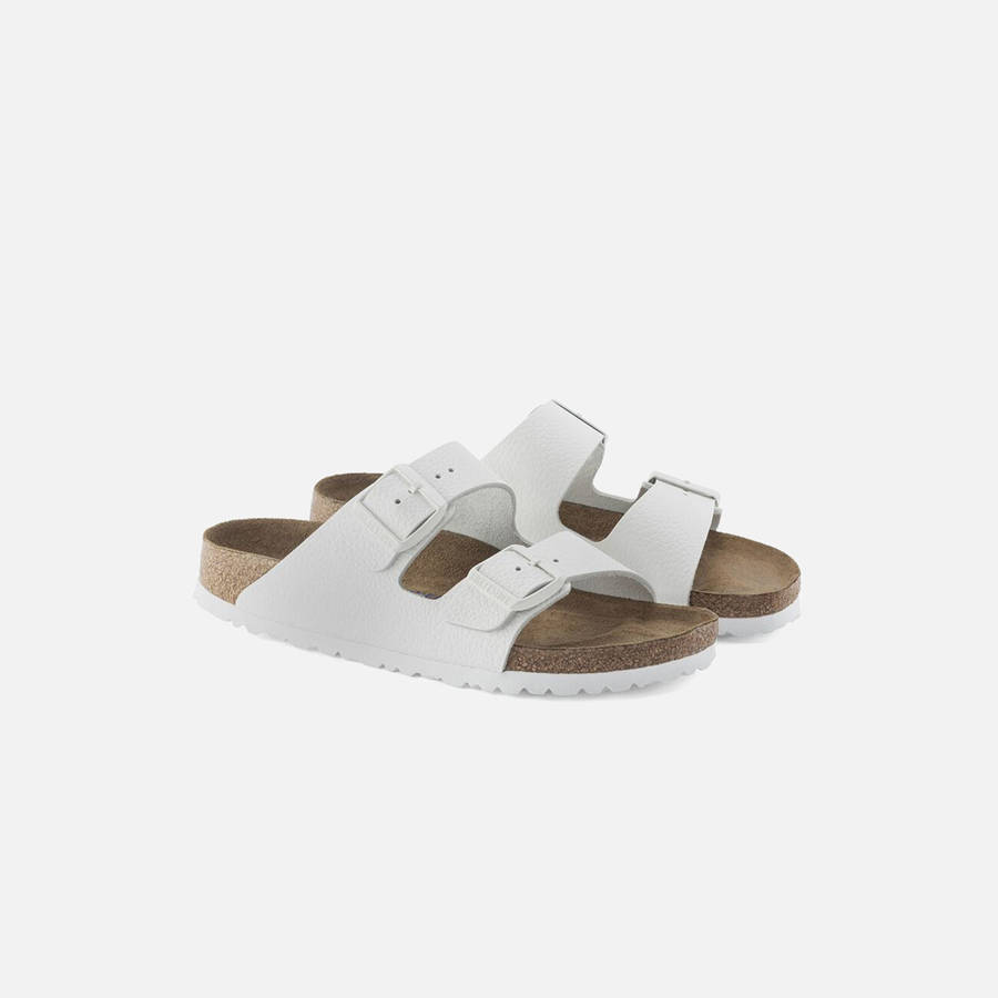 White Men Kith Birkenstock Arizona Soft Footbed Leather Sandals | 2079-OGRBM