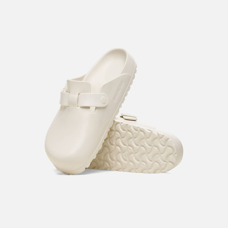 White Men Kith Birkenstock Boston Sandals | 4831-SHKYX