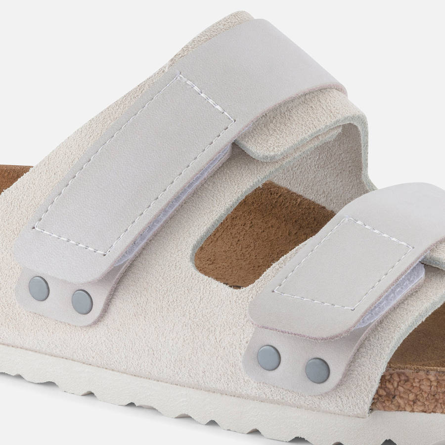 White Men Kith Birkenstock Uji Sandals | 6750-DSBMR