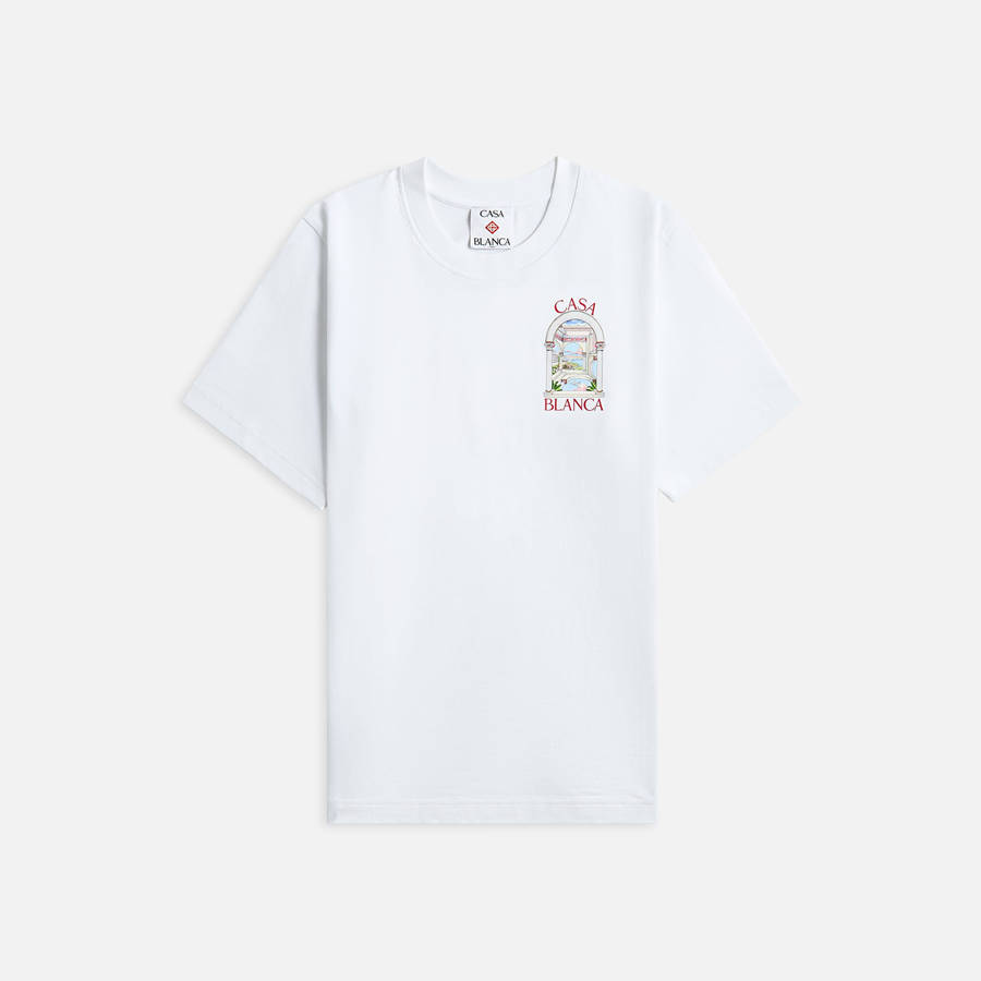 White Men Kith Casablanca Le Passage Printed T-Shirt | 1680-NWJMU