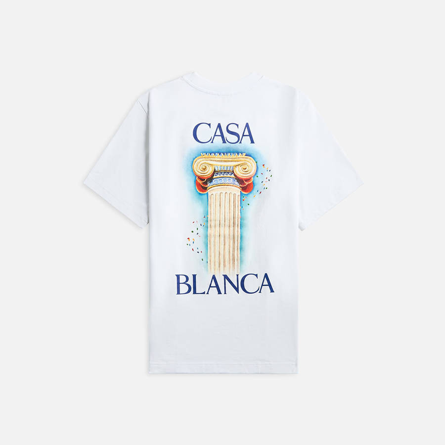 White Men Kith Casablanca Nature's Teacher Printed Shirts | 7261-NSWDL