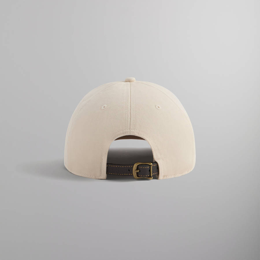 White Men Kith Chain Stitch Crest Aaron Cap | 1536-PHRTA