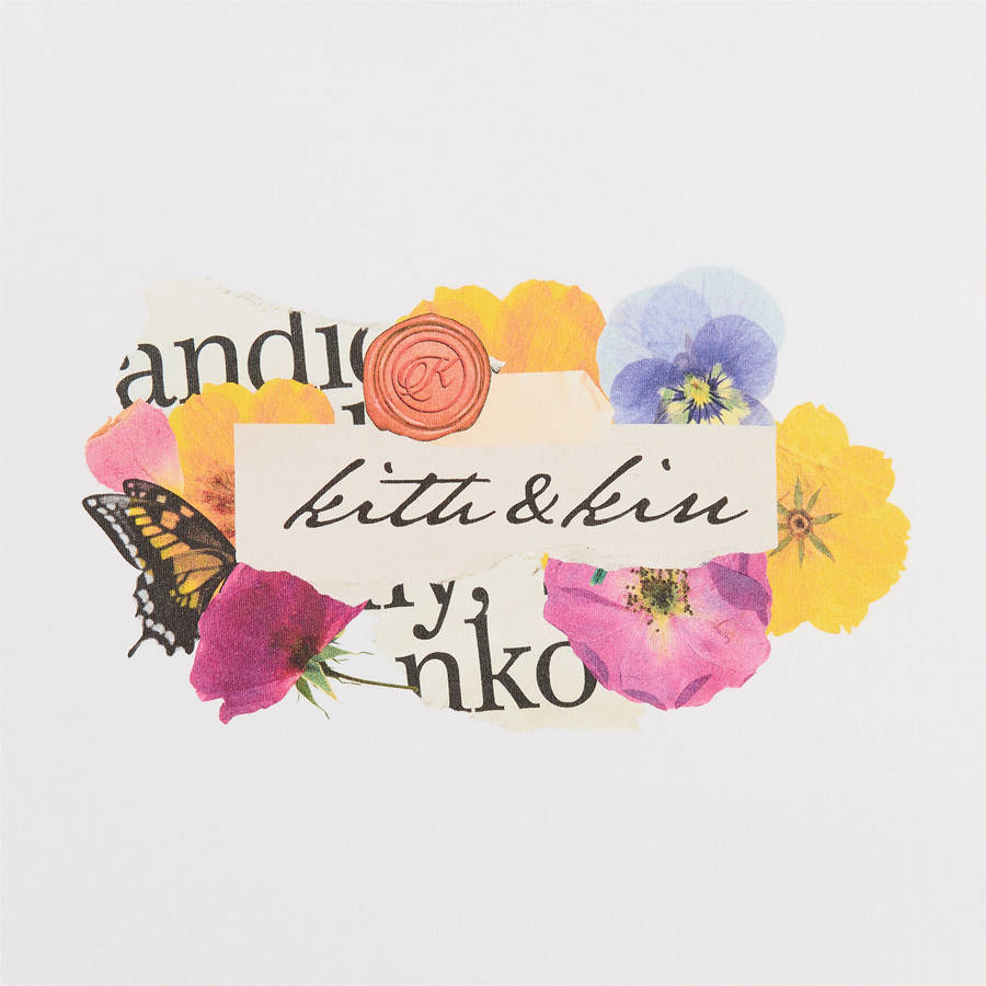White Men Kith Collage Shirts | 4165-QROZK