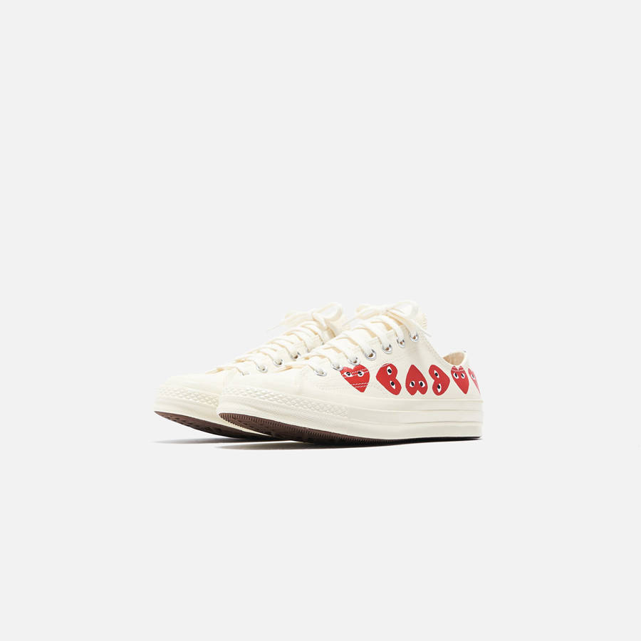 White Men Kith Converse x Comme des Garçons CDG Play Chuck Taylor Low Sneakers | 9634-JBNGC