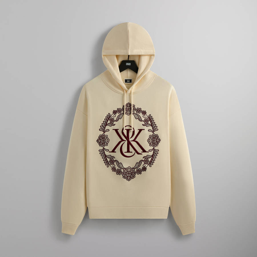 White Men Kith Floral Lace Nelson Hoodie | 9247-UMCWB