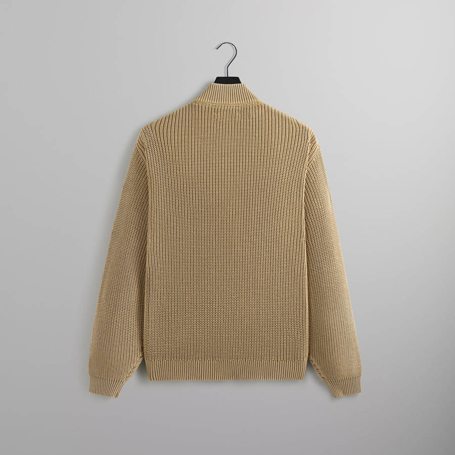 White Men Kith Garment Dyed Wyona Quarter Zip Sweatshirts | 3521-XQHKP