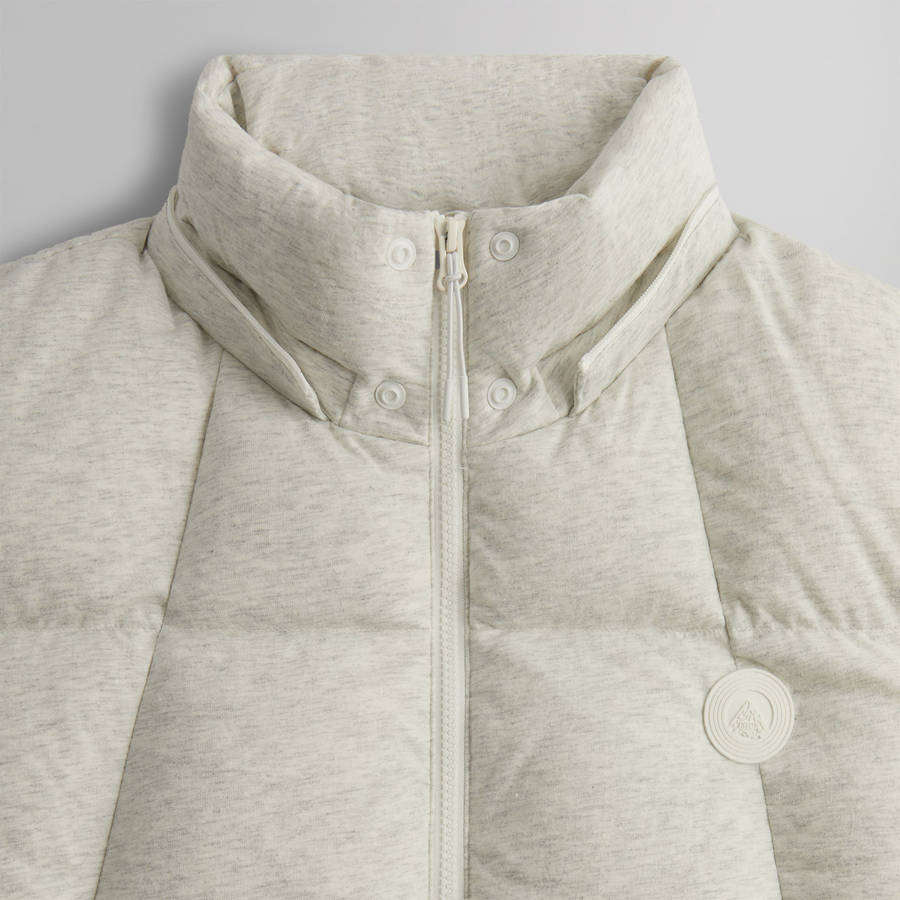 White Men Kith Jersey Midi Puffers | 5619-JFLPN