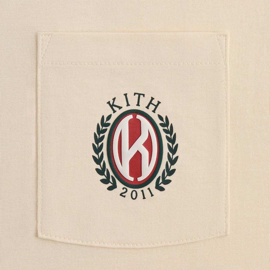 White Men Kith K Shield Pocket Shirts | 2140-SEOWP