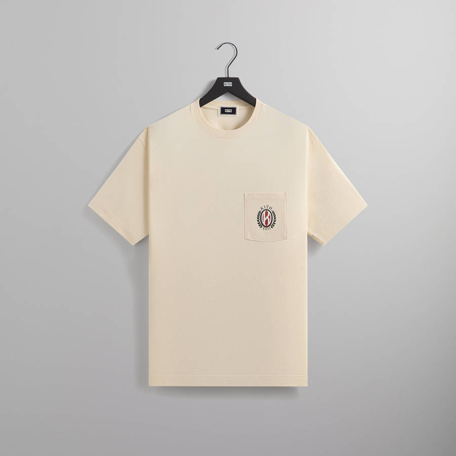 White Men Kith K Shield Pocket Shirts | 2140-SEOWP