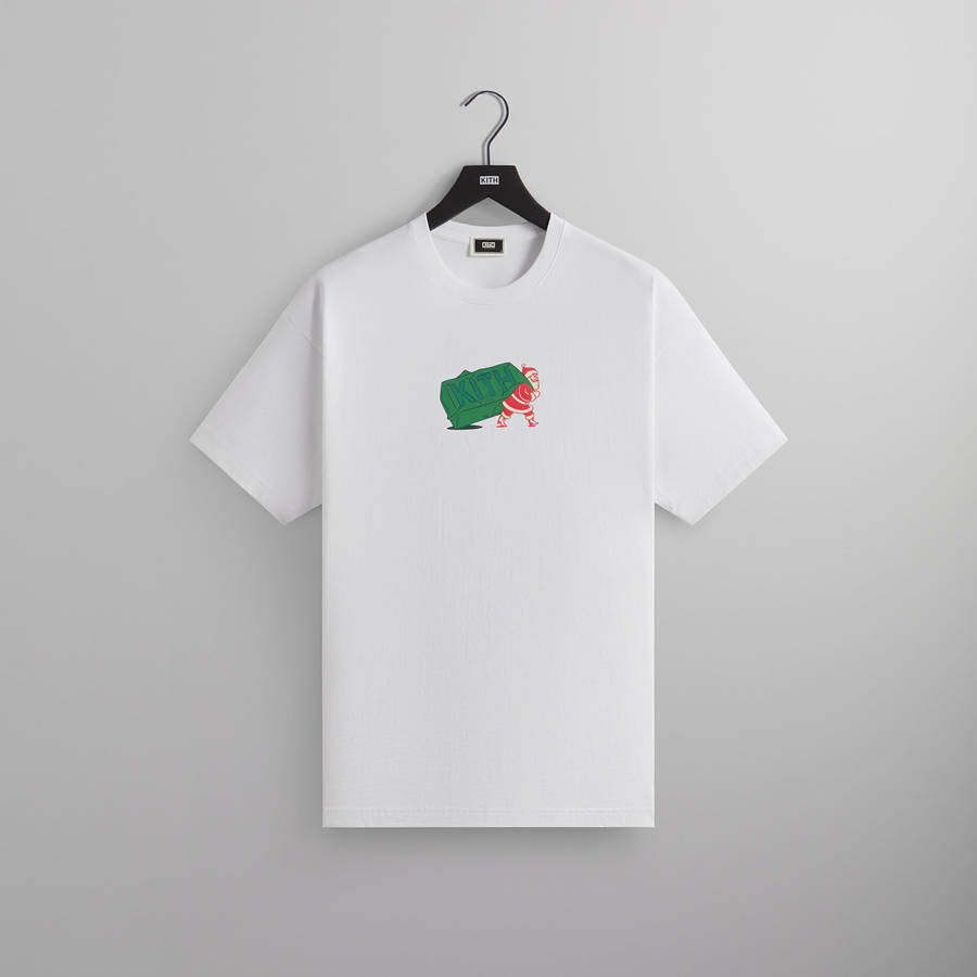 White Men Kith Kithmas Comic Santa T-Shirt | 8430-FXLZY