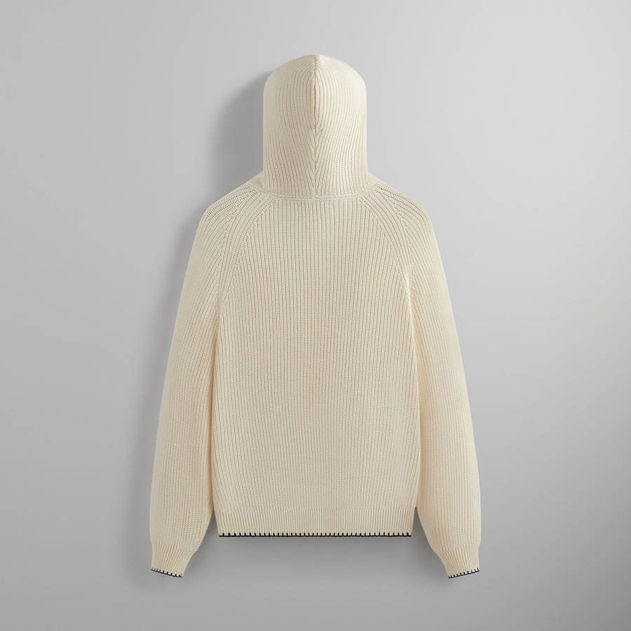 White Men Kith Knit Miles Hoodie Sweatshirts | 4375-FEGYO