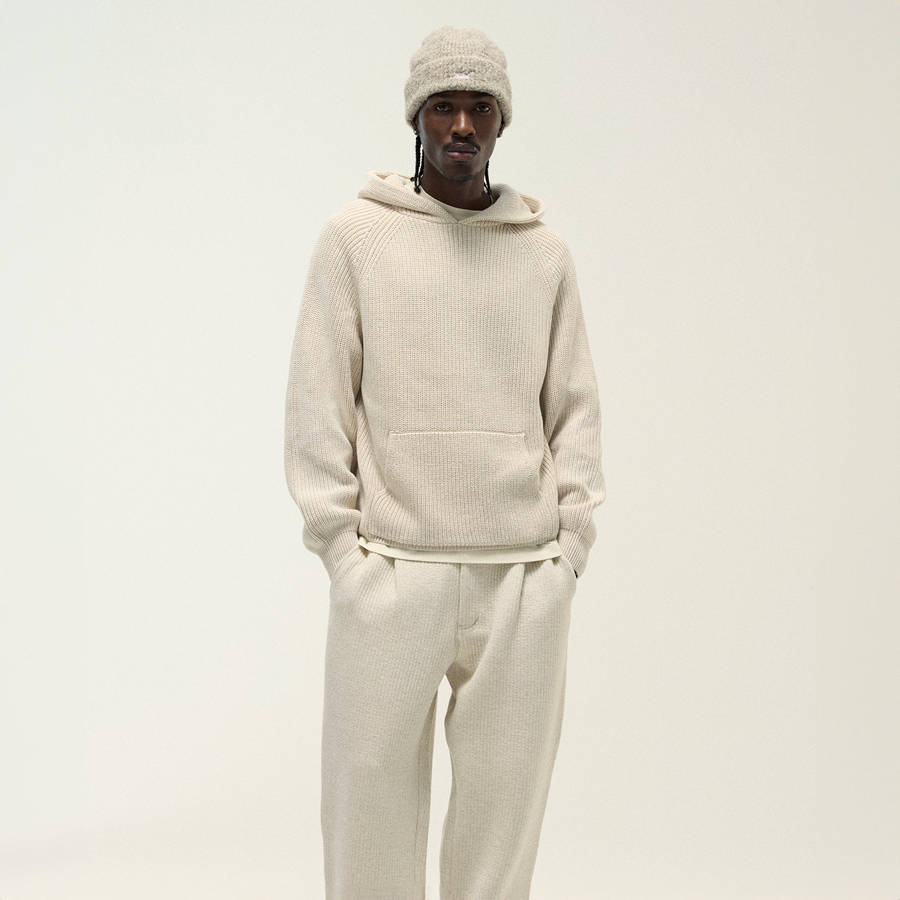 White Men Kith Knit Miles Hoodie Sweatshirts | 2951-CGBNS