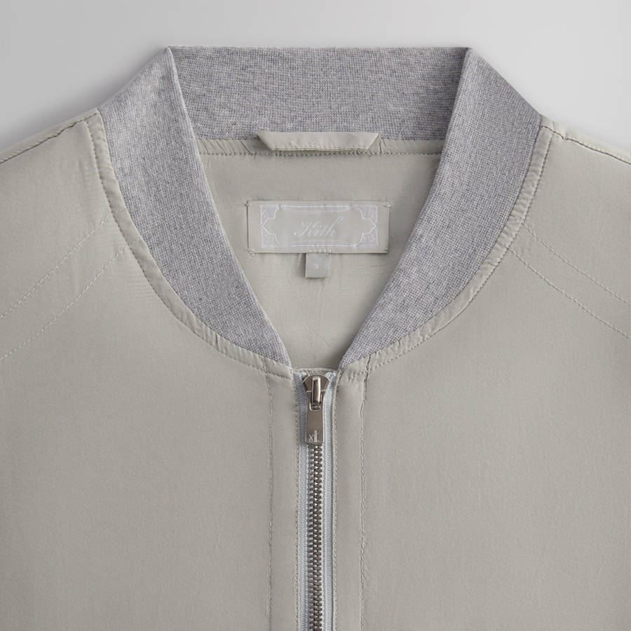 White Men Kith Koen Washed Silk Bomber Jackets | 5761-BZCNG