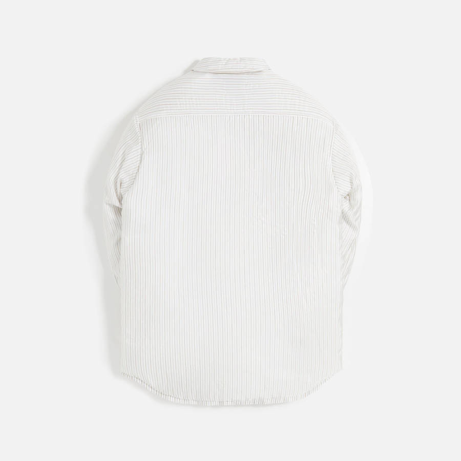 White Men Kith Margiela Oversized Striped Shirts | 9586-FIMRB