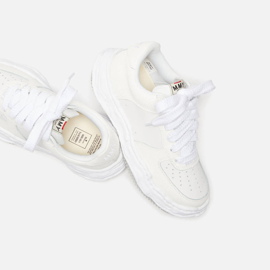 White Men Kith Mihara Yasuhiro Wayne Low OG Sole Bascket Leather Sneakers | 9726-ICGLS